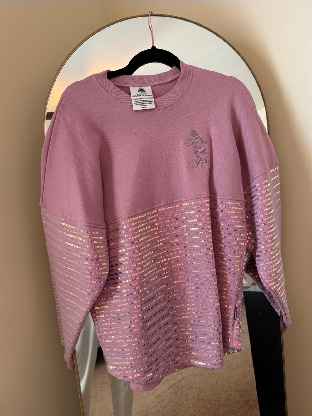 Disney Spirit Jersey Sequin Sweatshirt